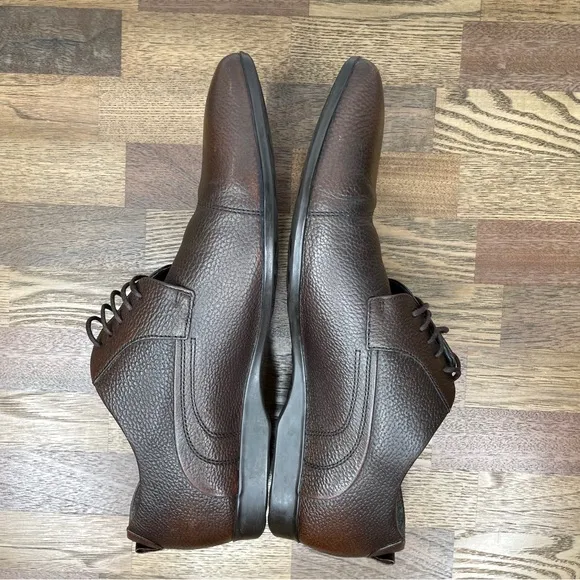 Hugo Boss Leather Oxford Dress Shoes Men’s SZ 9.5 Brown