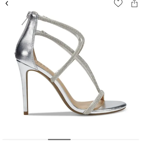 INC KRISTA STRAPPY SPARKLE DRESS SANDALS.  SIZE 8