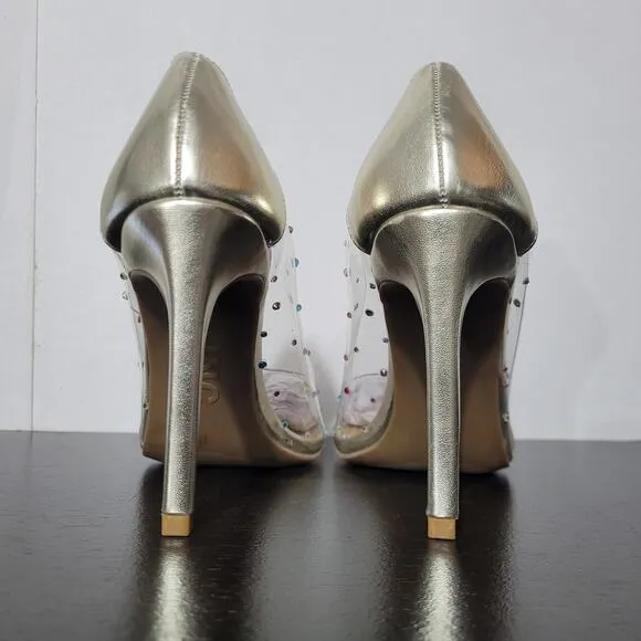 INC Women's Katey Slip On Rhinestone Pumps, Rainbow Bling, 8.5 M