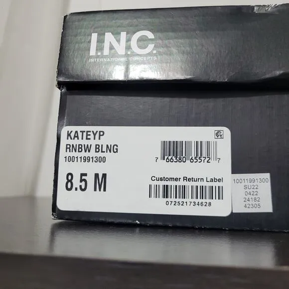 INC Women's Katey Slip On Rhinestone Pumps, Rainbow Bling, 8.5 M