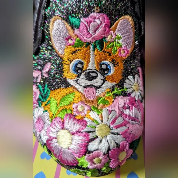Irregular Choice &quot;Bougainvillea&quot; Black Glitter 39