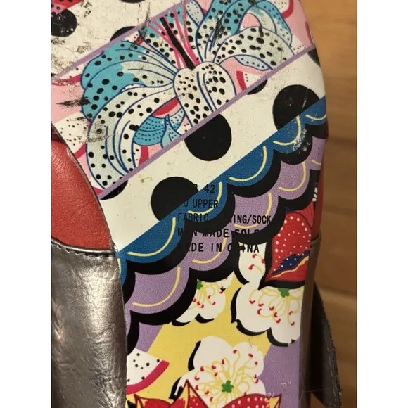 Irregular Choice Mr Shark-o Shark Flats Sharko Glitter Slip On Size 42 US 11
