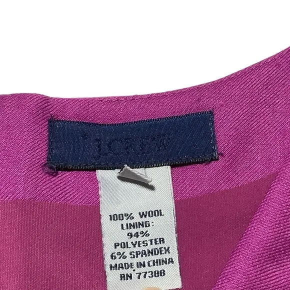 J. CREW 100% Lightweight Wool Cocktail Dress - Size 6