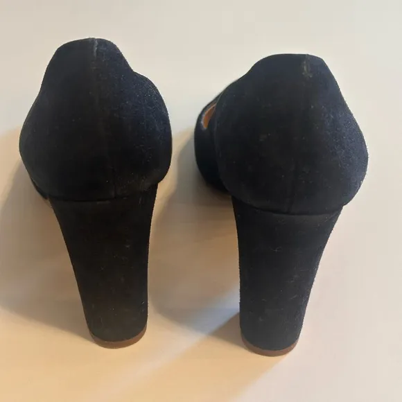 J. Crew Black Suede Pumps