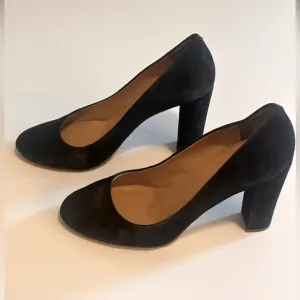 J. Crew Black Suede Pumps