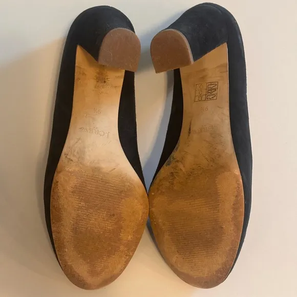 J. Crew Black Suede Pumps