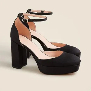 J. Crew Collection Satin Maisie Platform Pump