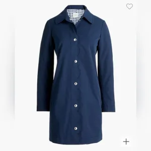 J Crew Scalloped Mac Coat