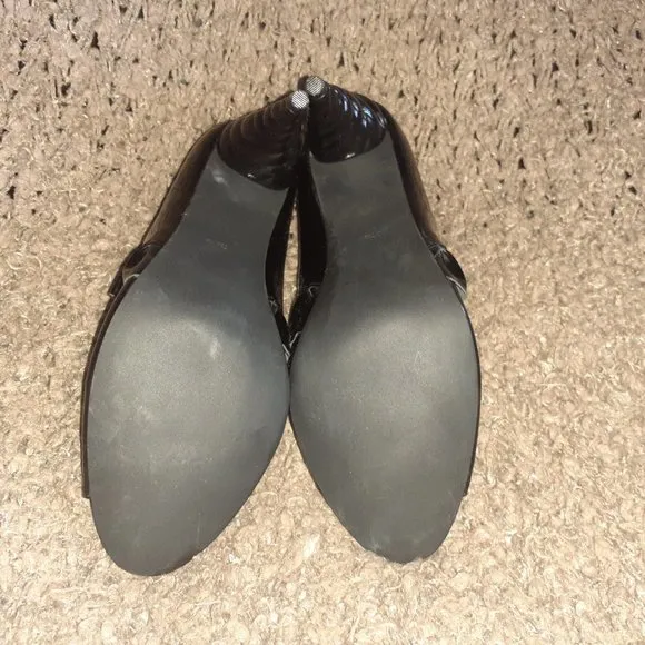 JEFFREY CAMPBELL-Michelle-Black Patent Leather