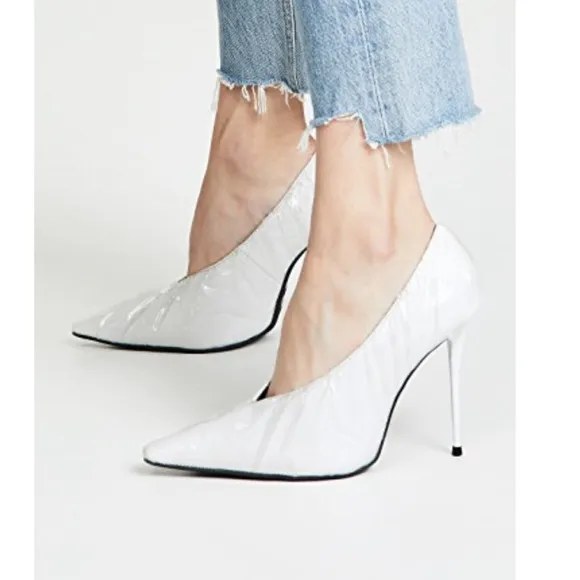 Jeffrey Campbell pump black clear