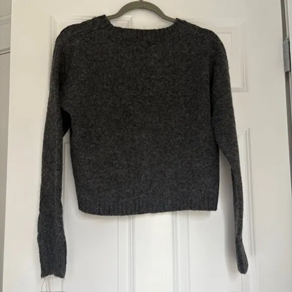 Jessica Simpson Coquette Grey Bow Sweater