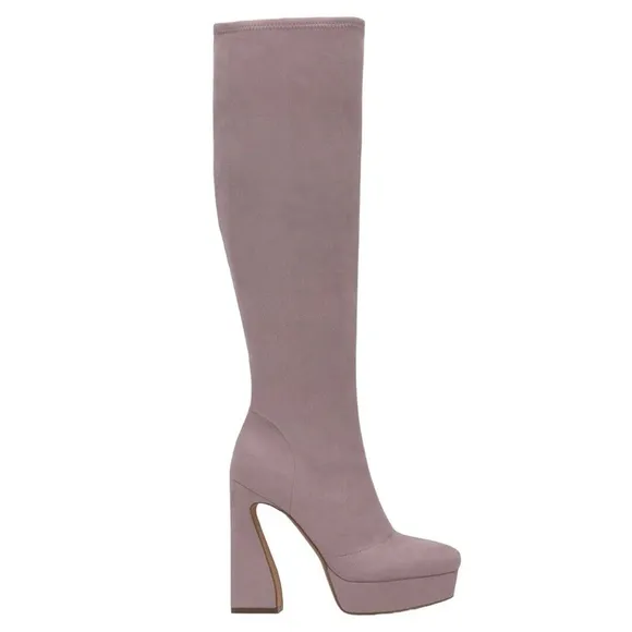 Jessica Simpson Daniyah Platform Boots Size 9 Purple Retro 70s Tall Disco Heels