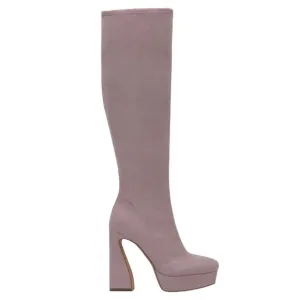 Jessica Simpson Daniyah Platform Boots Size 9 Purple Retro 70s Tall Disco Heels