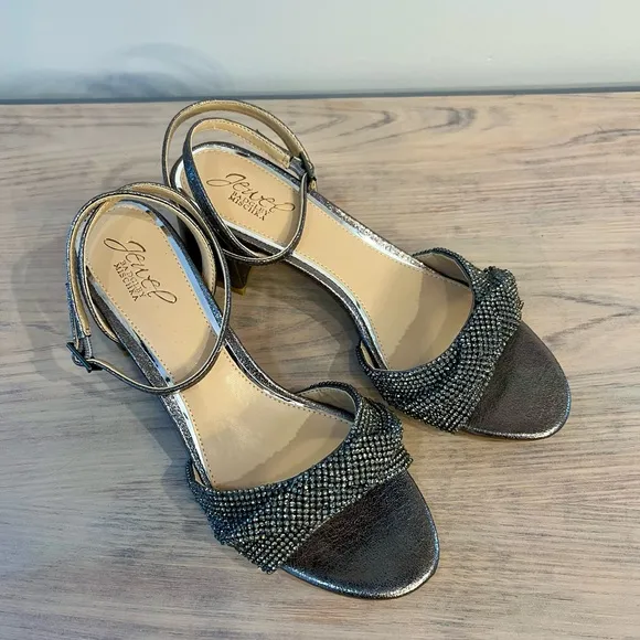 Jewel Badgley Mischka | Ansley Metallic Mesh