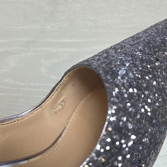 Jewel Badgley Mischka Women's Glitter Pumps/heels - Silver/purple, Size 9