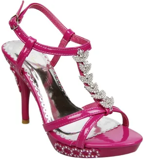 Jeweled Formal Wedding Bridal Low Heel Open Toe Platform Sandal
