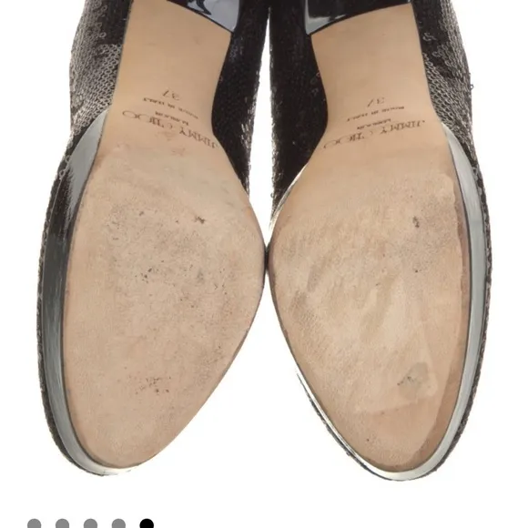Jimmy Choo Black Sequin Women's Pumps