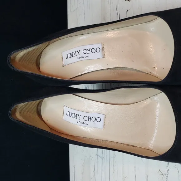 Jimmy Choo London 'Aimee' Suede Stiletto Heels - Women's 6.5-7 US / Euro 36.5