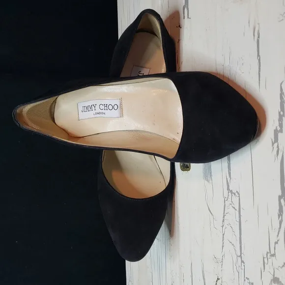 Jimmy Choo London 'Aimee' Suede Stiletto Heels - Women's 6.5-7 US / Euro 36.5