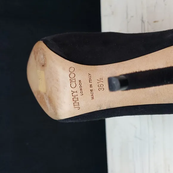 Jimmy Choo London 'Aimee' Suede Stiletto Heels - Women's 6.5-7 US / Euro 36.5