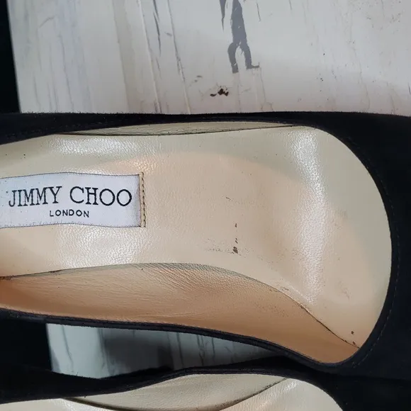 Jimmy Choo London 'Aimee' Suede Stiletto Heels - Women's 6.5-7 US / Euro 36.5