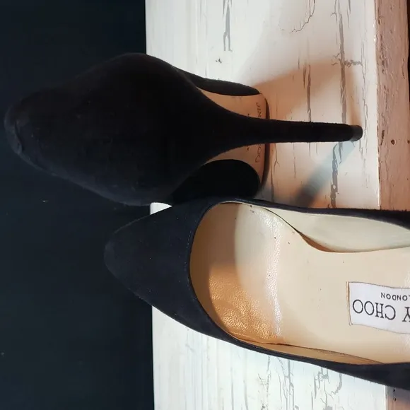 Jimmy Choo London 'Aimee' Suede Stiletto Heels - Women's 6.5-7 US / Euro 36.5