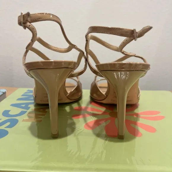Jimmy Choo Paxton Nude Patent Leather Heel