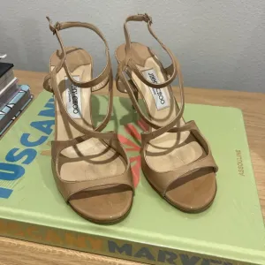 Jimmy Choo Paxton Nude Patent Leather Heel