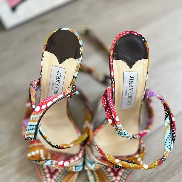 Jimmy Choo Red and Pink Stiletto Heels