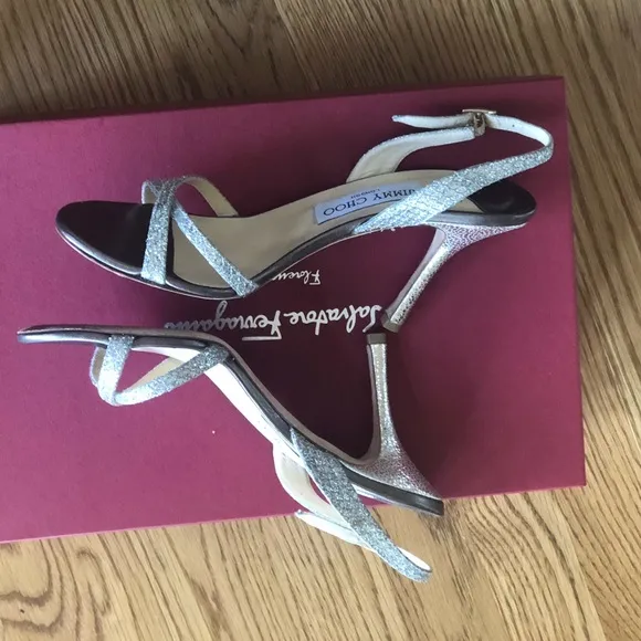 Jimmy Choo Sandals Glitter Shoes