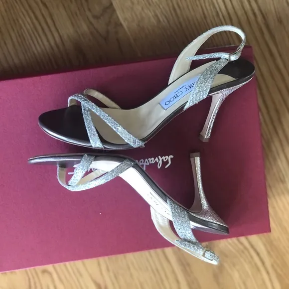 Jimmy Choo Sandals Glitter Shoes