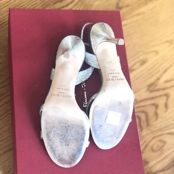 Jimmy Choo Sandals Glitter Shoes