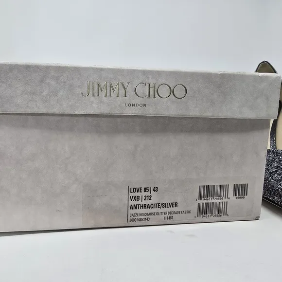 Jimmy Choo Silver Glitter Women's Shoes