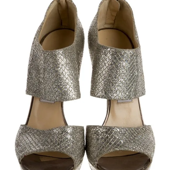 Jimmy Choo Silver Heels for a Glamorous Look