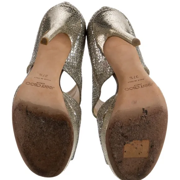 Jimmy Choo Silver Heels for a Glamorous Look
