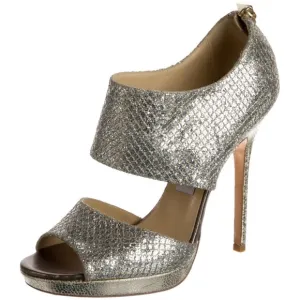 Jimmy Choo Silver Heels for a Glamorous Look