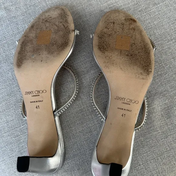 Jimmy Choo Silver Women's Sandals