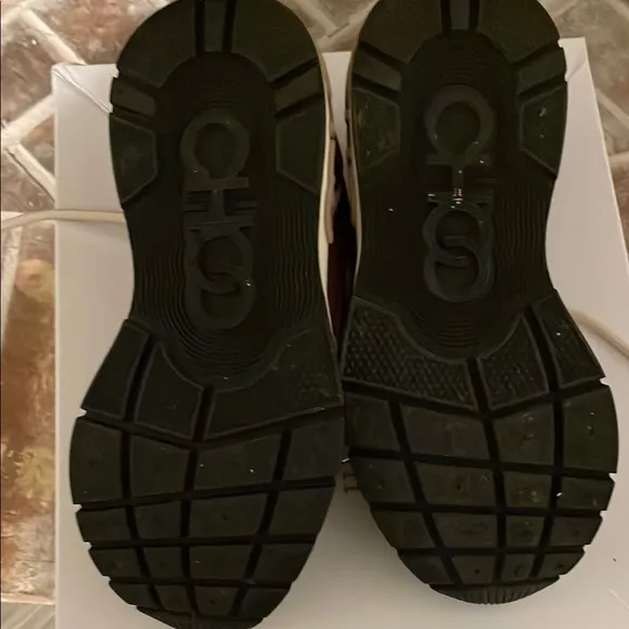 Jimmy Choo Women's Glitter Sneakers - Brown. Gently used. Some marks .