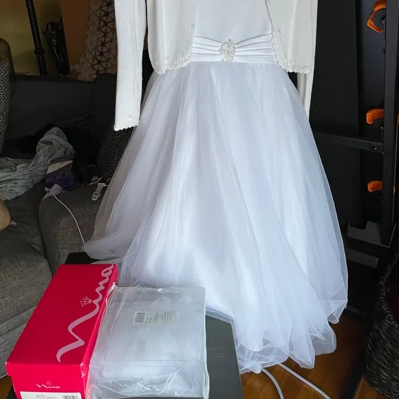 Joan Calabrese Communion Dress w accessories