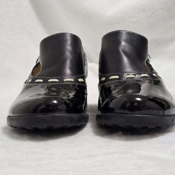 JOHN FLUEVOG Enneagram Achiever Buckled Black Leather Pumps Womens Sz 6 …
