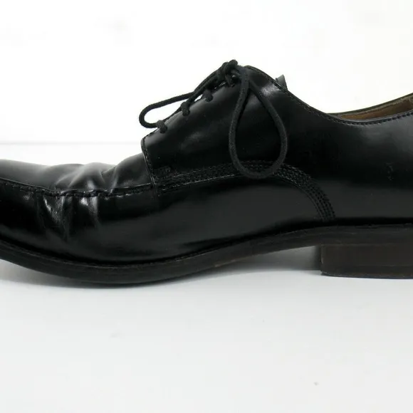 Johnston &amp; Murphy Black Leather Oxford Shoes Sz 9M
