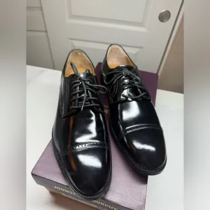 Johnston &amp; Murphy Black Oxford Derby’s Dress Shoes