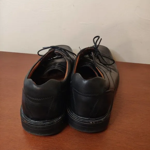 Johnston &amp; Murphy Men's Dress Shoes Size 10 Black Leather Lace Up