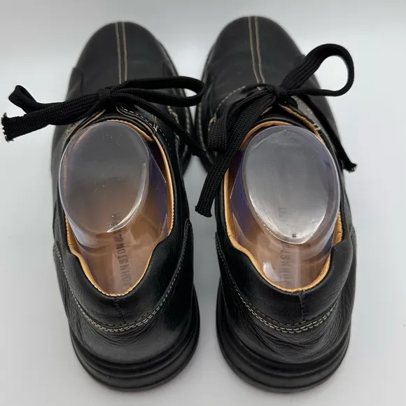 Johnston &amp; Murphy Men’s Schuler Leather Tie Dress Shoes Size 9.5 Black
