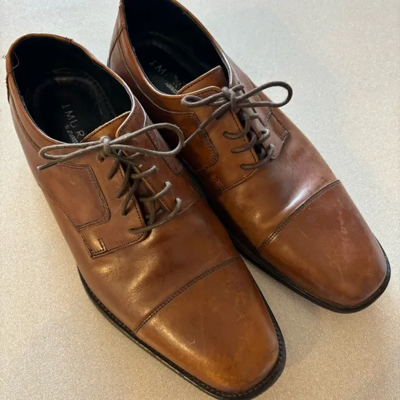 Johnston and Murphy Brown Leather Oxford
