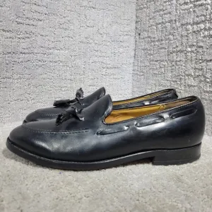 Johnston Murphy Aristocraft Men's Size 9D Black Leather Tasselled Loafers Shoes