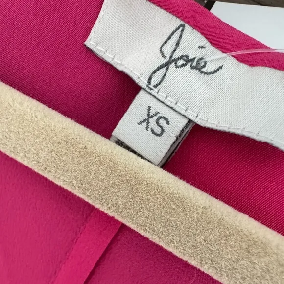 Joie 100% Silk Pink Sleeveless Dress EUC Hot Pink Racerback Mini