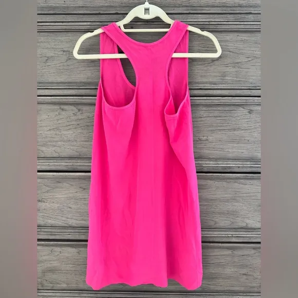 Joie 100% Silk Pink Sleeveless Dress EUC Hot Pink Racerback Mini