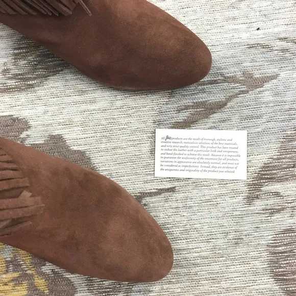 •Joie Rockefella western fringed boots NIB• Size 11