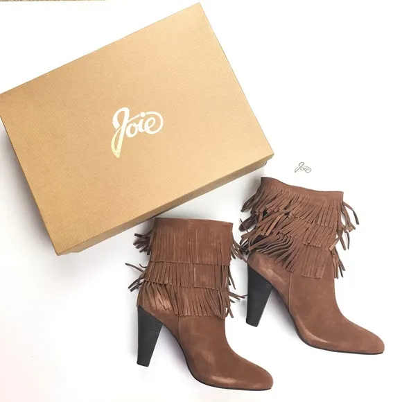 •Joie Rockefella western fringed boots NIB• Size 11